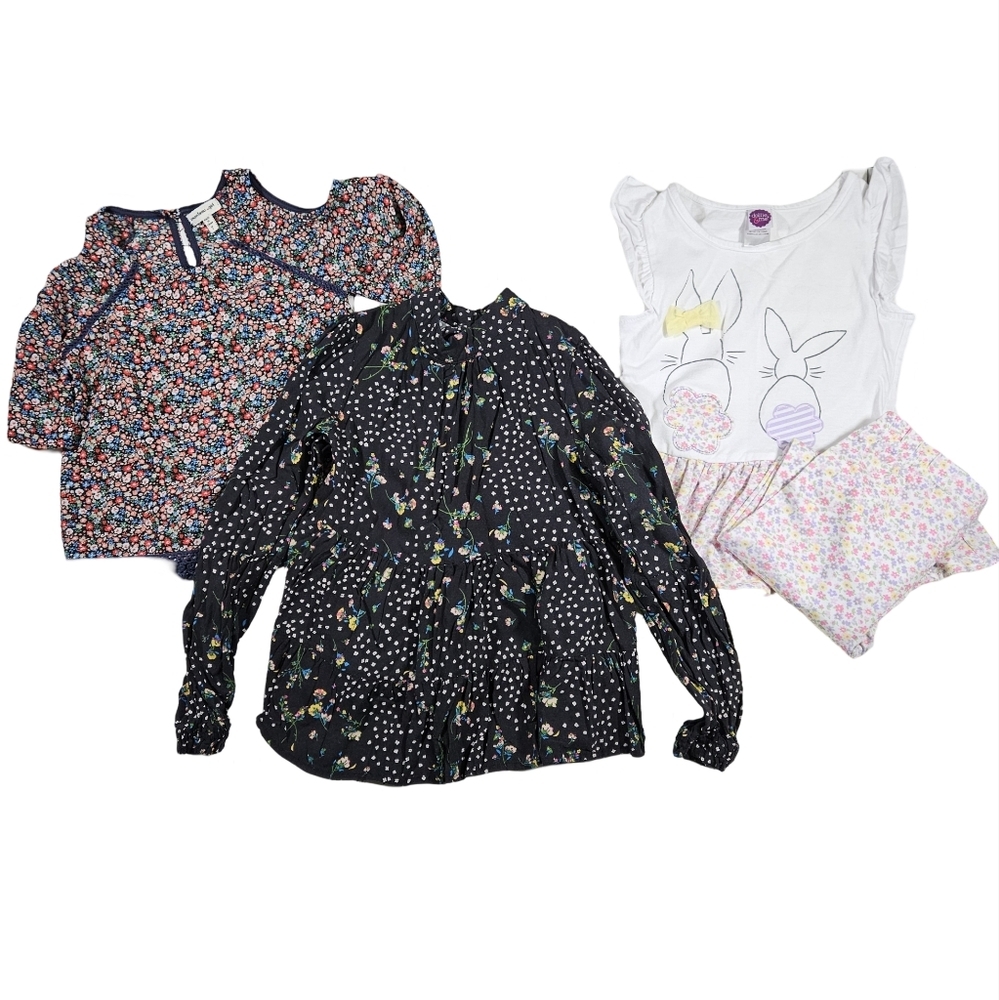 Girls 7/8 Year Spring/Floral Bundle (Set Of 3)